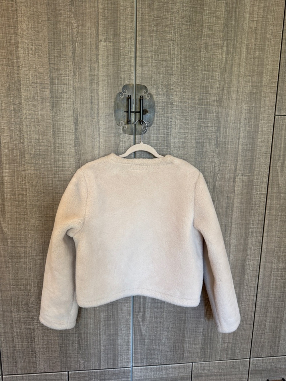 Zara Faux Shearling Jacket With‎ Fireman-Style Lobster Clasps - Picture 4 of 17